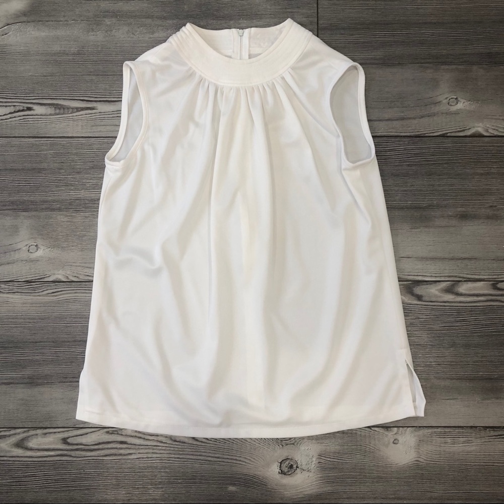 Vintage JayLan of California white blouse, size 36